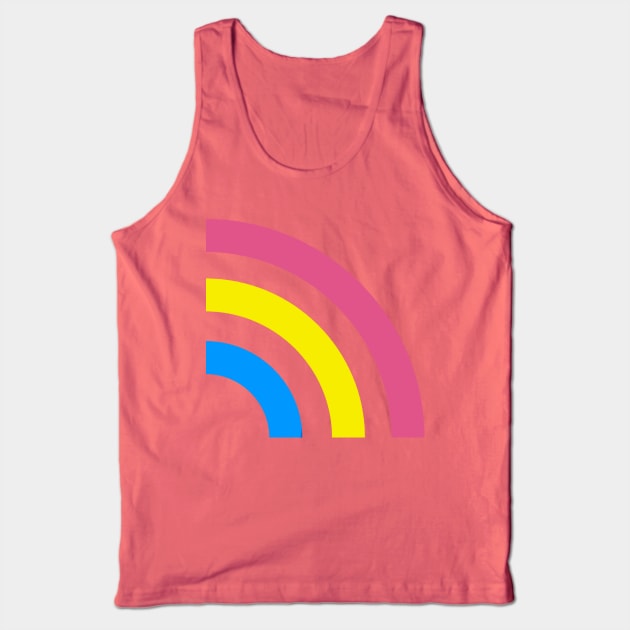 Pansexual rainbow Tank Top by queerenough